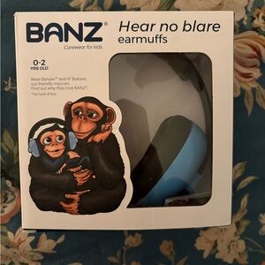 BaBy BanZ Black and Blue Kids Earmuffs